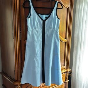 Nanette Lepore Light Blue Dress with Black Trim